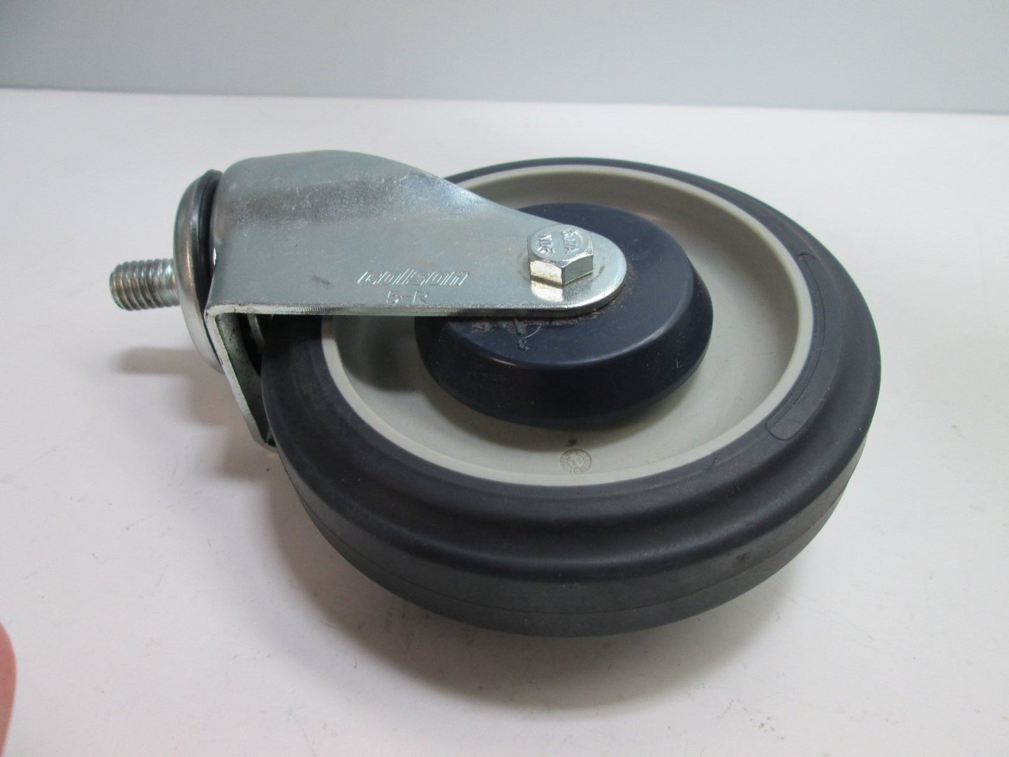 Used Lot of 2 Colson 5-R Swivel Casters, Wheel Dimensions: 5"Ø x 1.25" Thick