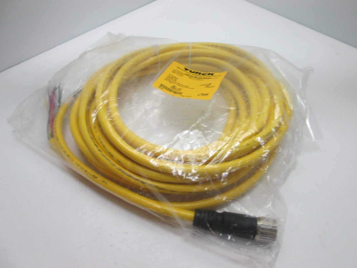 New Turck CSM 12-11-10 Cordset Cable M23 12-Pin Male to Flying Leads, 10m, 300V 6A