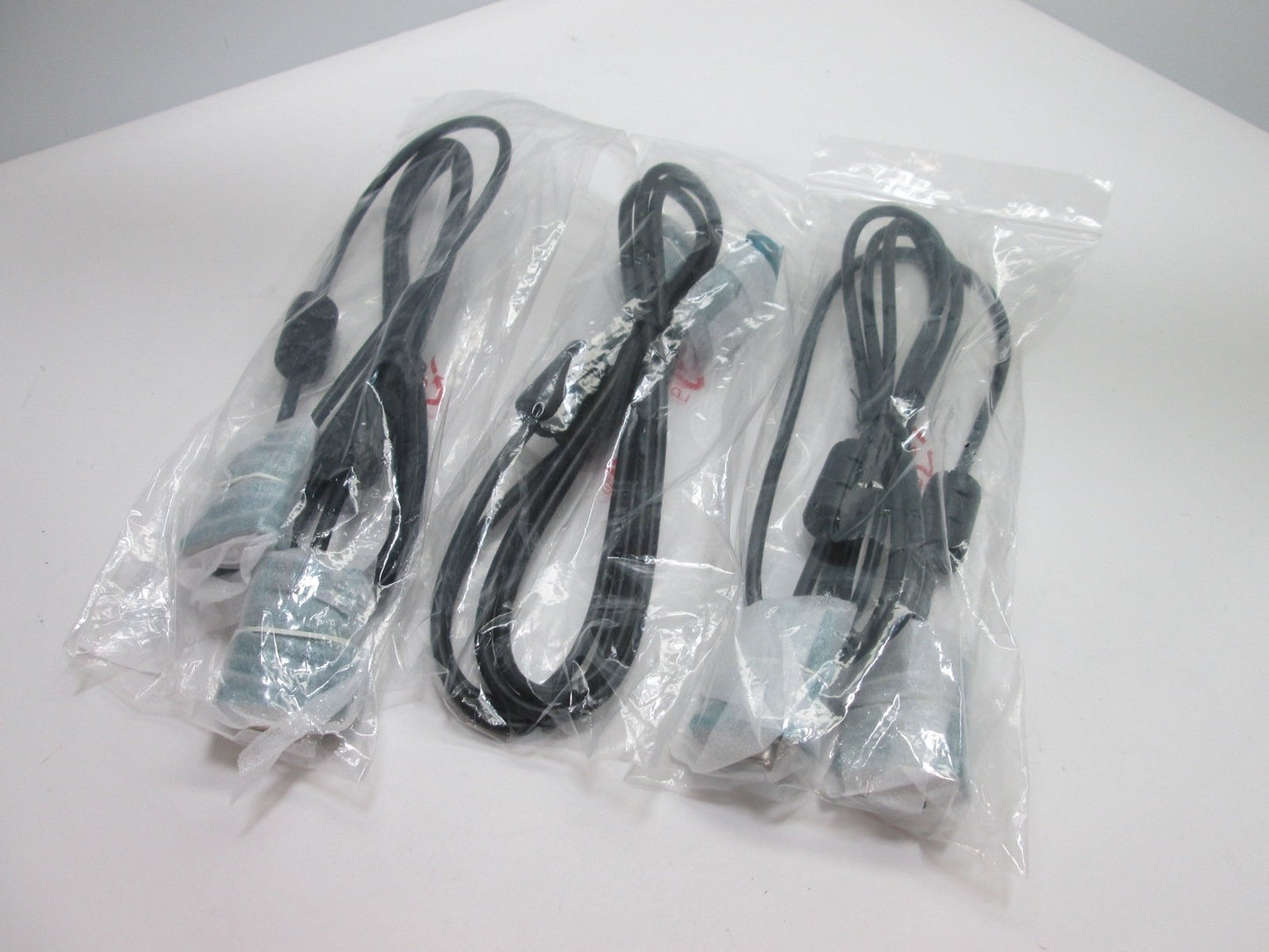 New Lot of 3 New DB9 Serial Cables, 9-Pin Male to Female, Length: 6 Feet