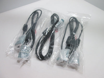 New Lot of 3 New DB9 Serial Cables, 9-Pin Male to Female, Length: 6 Feet