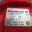 Used Woodhead Plug and Recptacle (DW430P7, DW430R7), Pin and Sleeve Style, 4-Prong