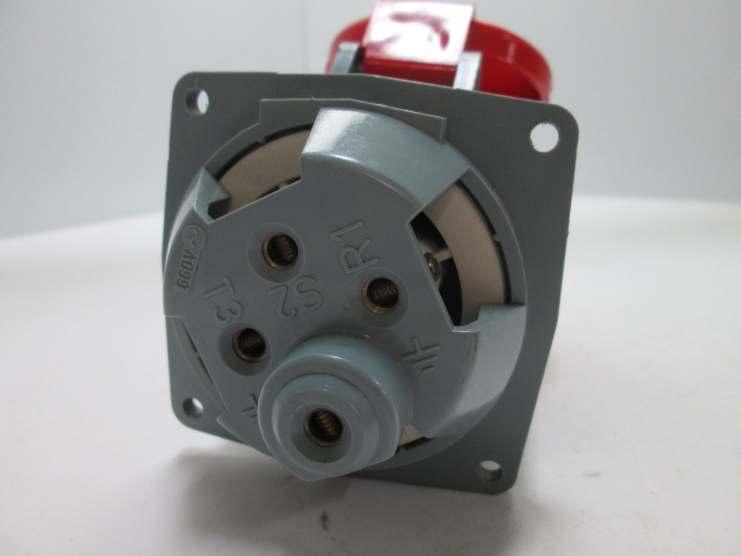 Used Woodhead Plug and Recptacle (DW430P7, DW430R7), Pin and Sleeve Style, 4-Prong