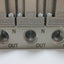 Used Bank of 3 SMC ARM1000 Manifold Regulators, Max Pressure: 0.8MPa (116psi)