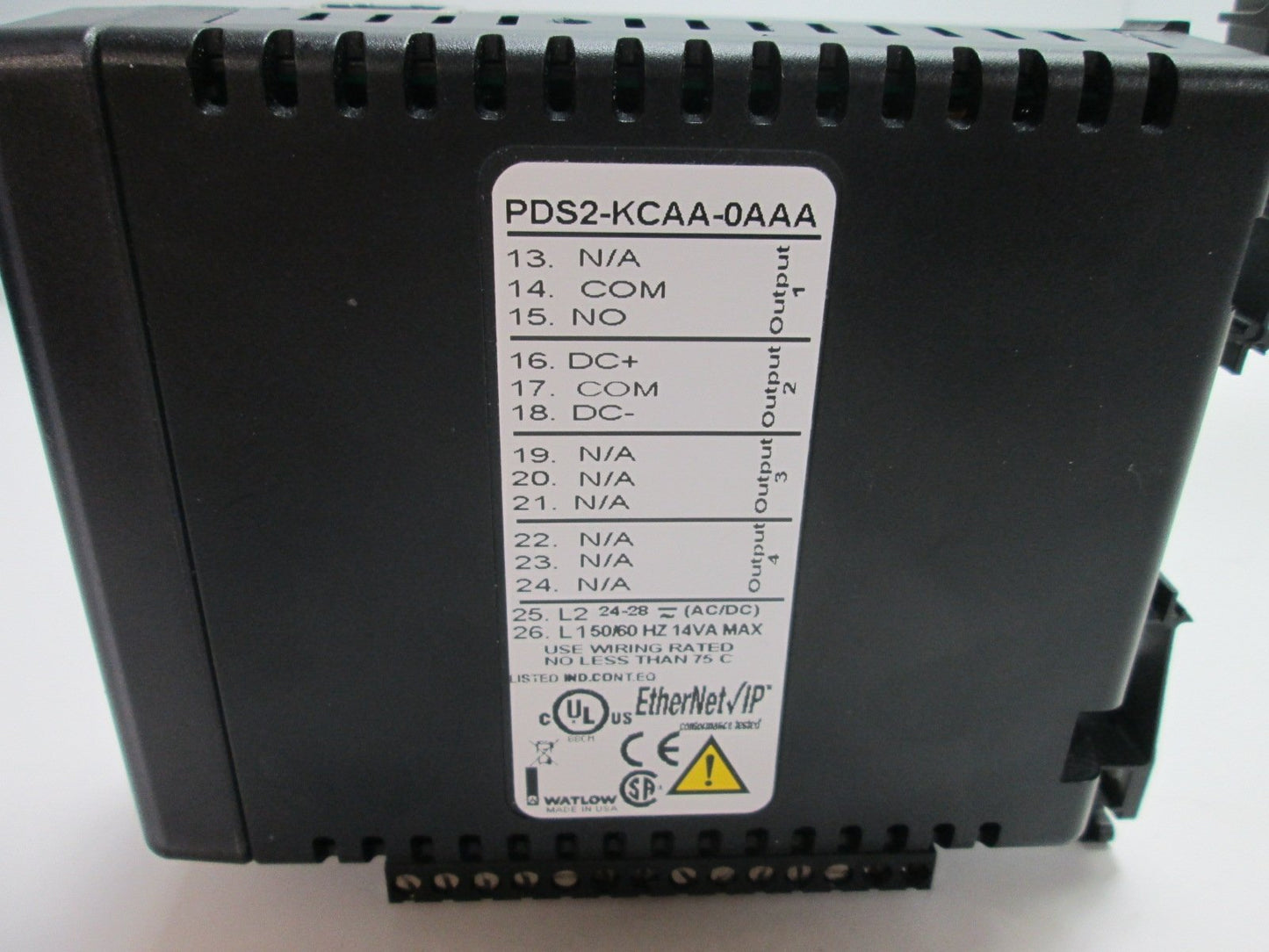 Used Watlow PDS2-KCAA-0AAA Temperature Controller, Single Channel Control