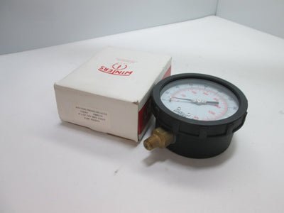 New In Box Winters P606C/3Y Pressure Gauge, Range: 0-200psi (0-1379kPa)