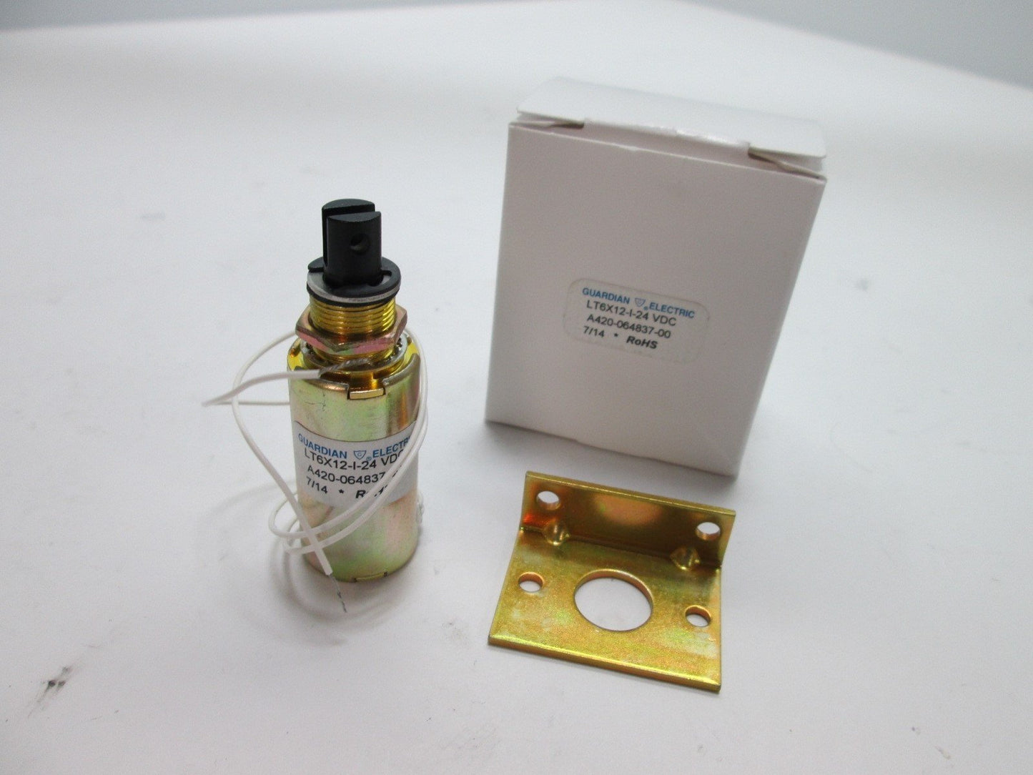 New Guardian Electric LT6X12-I-24 A420-064837-00 Tubular Solenoid, 24VDC Coil 446mA