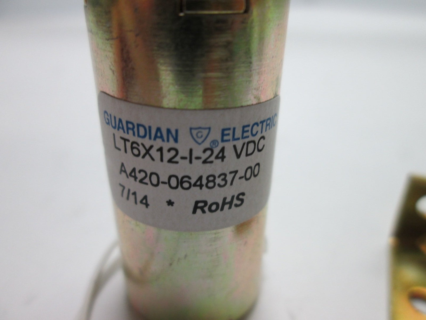 New Guardian Electric LT6X12-I-24 A420-064837-00 Tubular Solenoid, 24VDC Coil 446mA