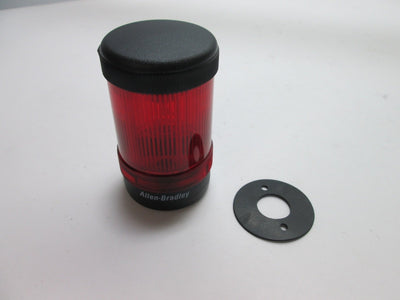 Used Allen Bradley 855E-10FN4 Flashing Incandescent Light, With 855E-BCB Base and Cap