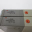 Used Manifold of 2 SMC SV1100-5FU Pneumatic Solenoid Valves, Pressure: 0.15-0.7MPa