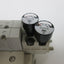Used Manifold of 2 SMC SV1100-5FU Pneumatic Solenoid Valves, Pressure: 0.15-0.7MPa