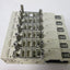 Used Bank of 6 SMC SV2000-50-1A-N7 Manifold Blocks, Voltage Rating: 12/24VDC
