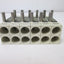 Used Bank of 6 SMC SV2000-50-1A-N7 Manifold Blocks, Voltage Rating: 12/24VDC