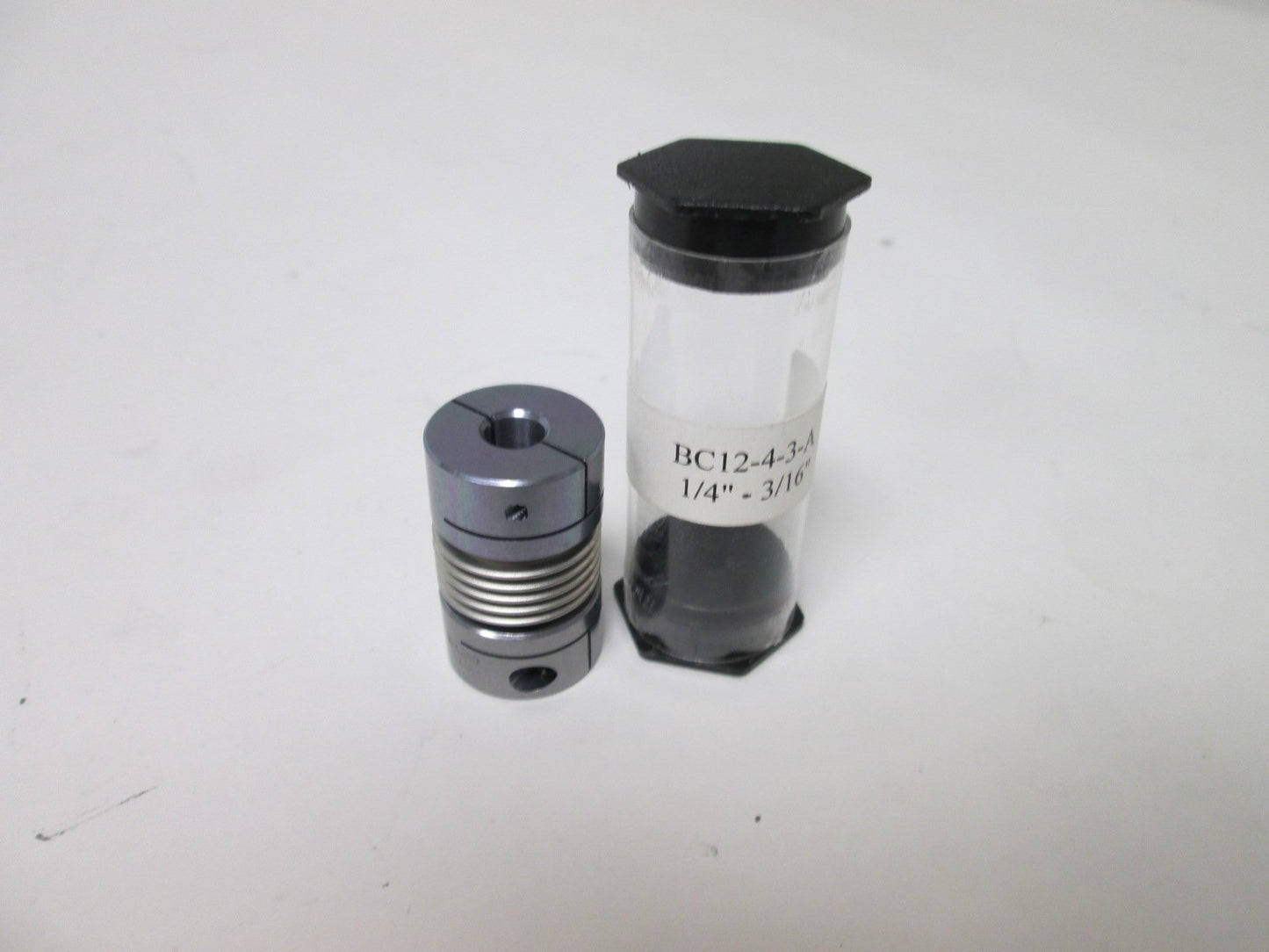 New Ruland BC12-4-3-A Bellows Coupling, Bore: 0.25" to 0.188", 0.75" OD x 1.18"