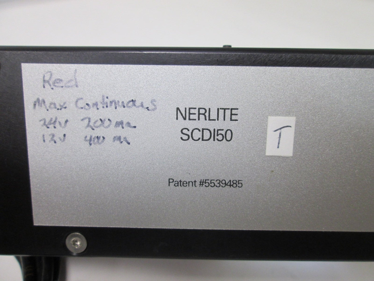 Used Nerlite SCDI-50 Diffuse Illuminator, Red Strobe, Power: 12/24VDC 400/200mA