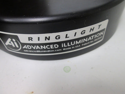 Used Advanced Illumination RL2036-660-F,9 Dark Field Illuminator Ringlight, Red LED