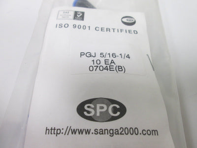 New Bag of 10 New SPC PGJ51614 Plug-In Reducers, 5/16" to 1/4" Tube Size