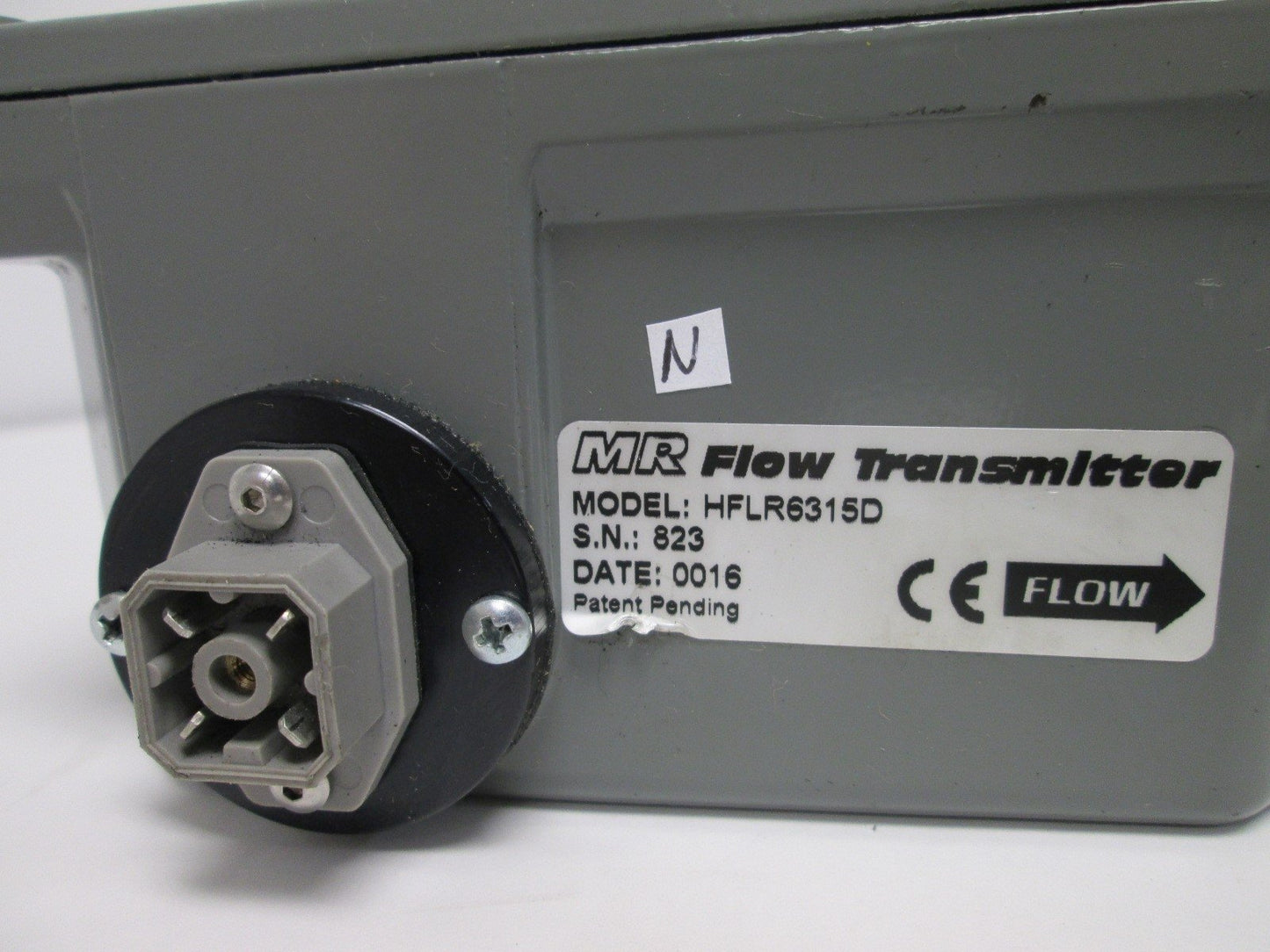 Used Omega HFLR6315D Digital Flow Transmitter (Water), Flow: 1-15GPM, Ports: 1/2" NPT