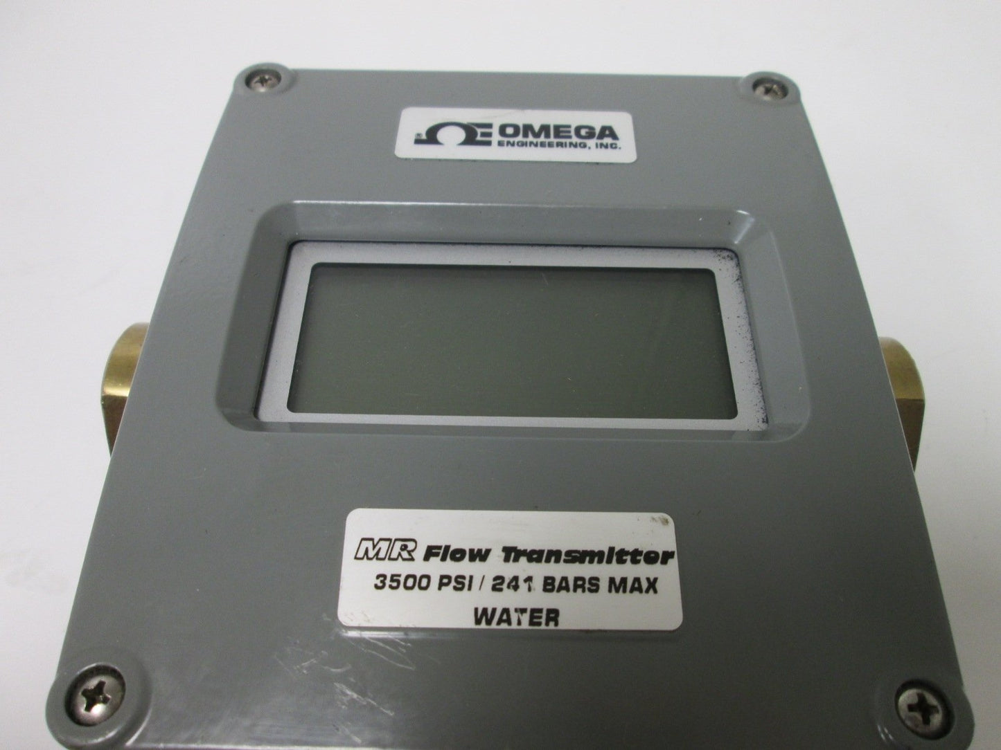 Used Omega HFLR6315D Digital Flow Transmitter (Water), Flow: 1-15GPM, Ports: 1/2" NPT