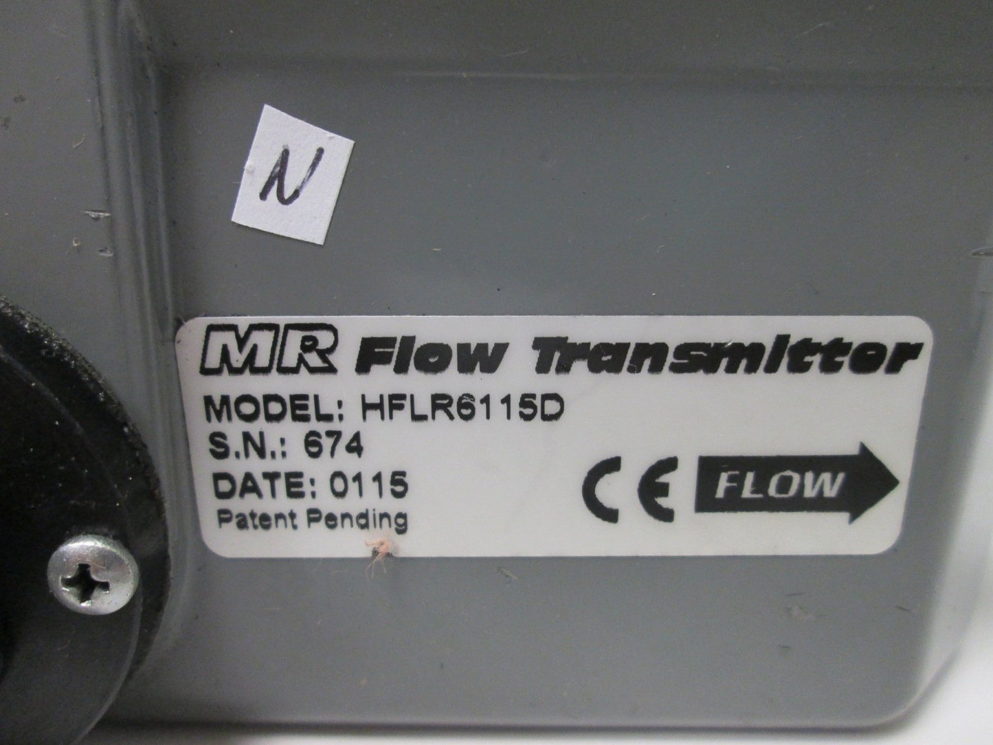 Used Omega HFLR6115D Digital Flow Transmitter (Oil), Flow: 1-15GPM, Ports: 1/2" NPT