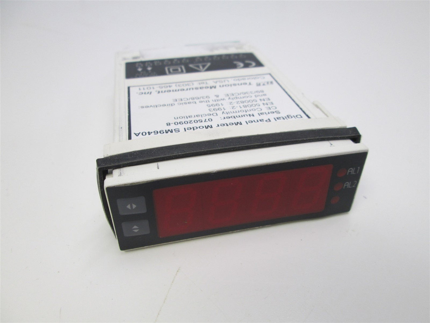 Used TMI Tension Measurement, Inc SM9640A Digital Panel Meter 100-240VAC, 4VA