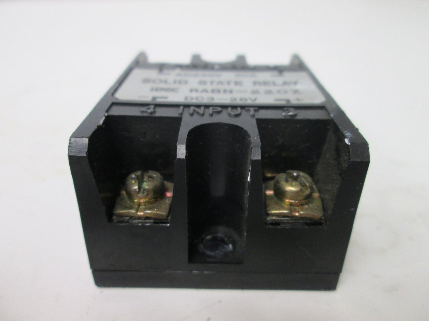 Used Idec RABN-220Z Solid State Relay, Input: 3-28VDC, Line/Load Rating: 240VAC 20A