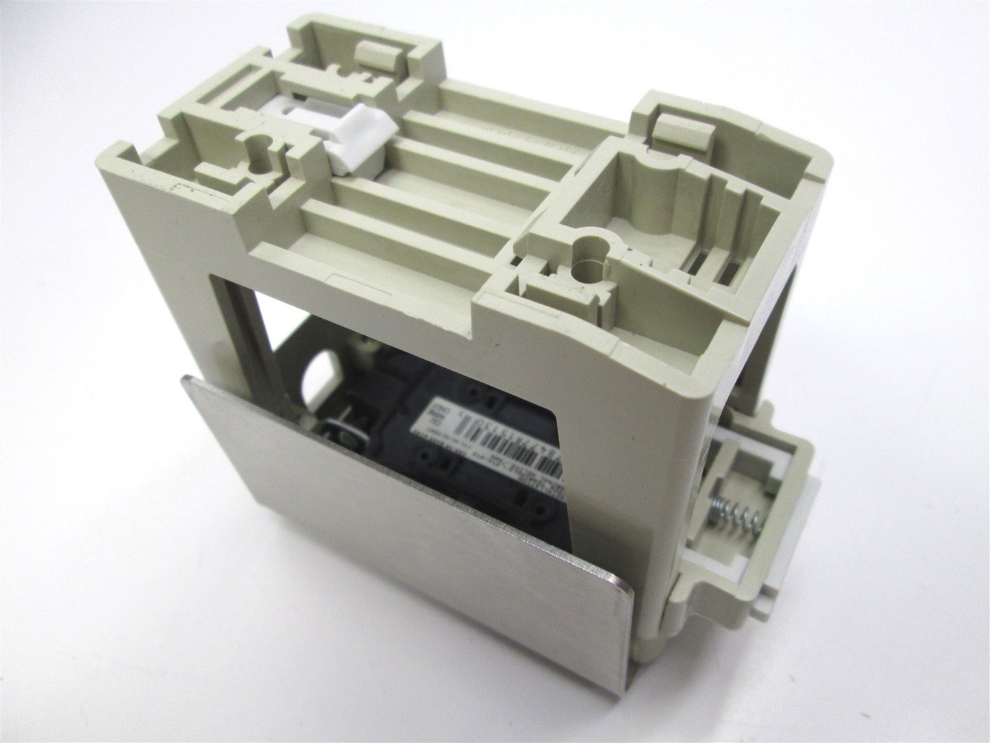 Used Mencom DP-TS Panel Interface Connector w/ Duplex Outlet, TS Housing 120VAC, DIN
