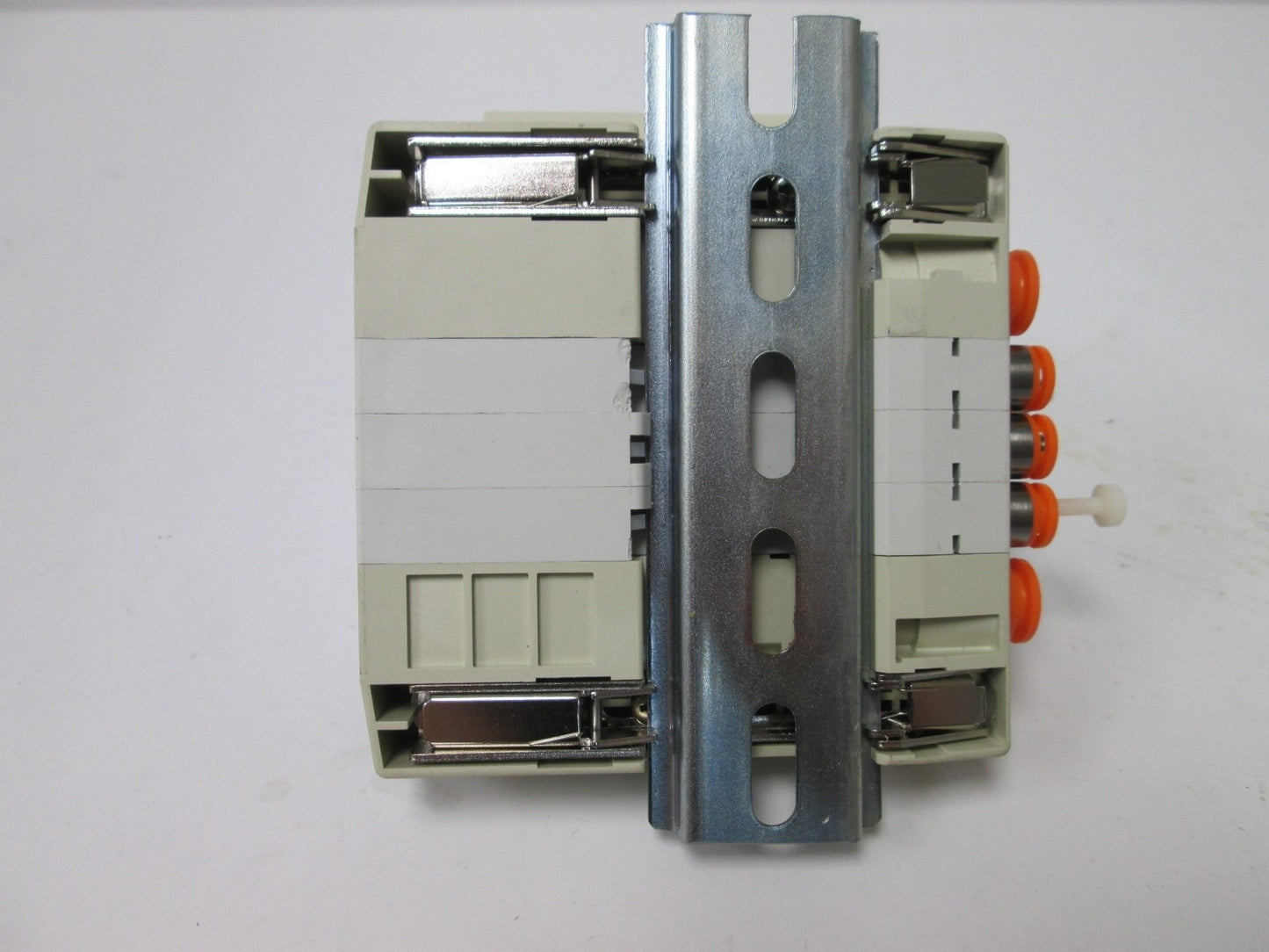 Used Bank of 3 SMC SV1100-5FU Solenoid Valves, With 2x Regulators With 150psi Gauges