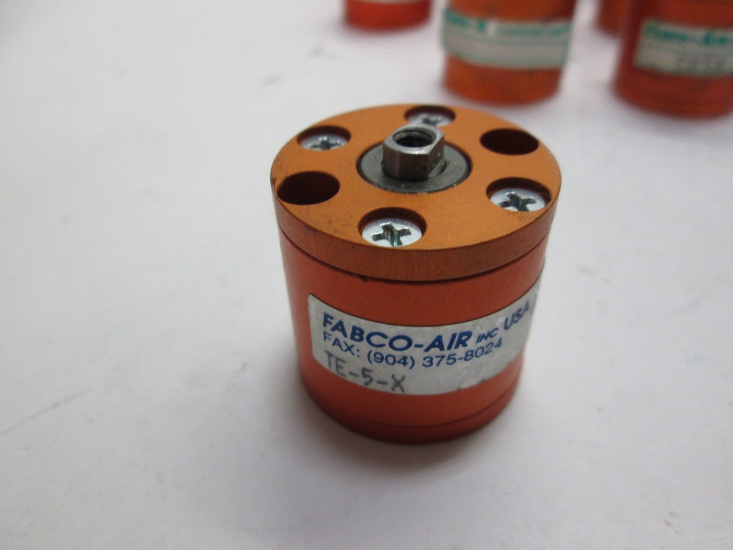 Used Fabco-Air TE-5-X Pancake Cylinder, Dual Acting, 1/2" Bore Diameter x 1/2" Stroke