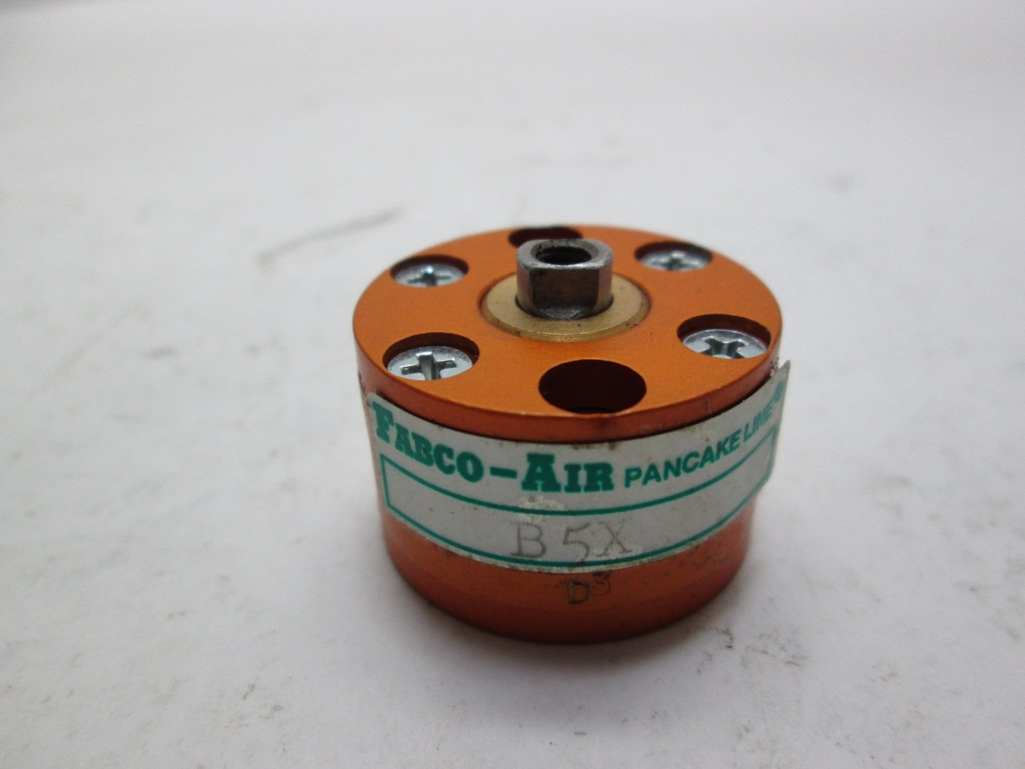 Used Fabco-Air B5X Pancake Style Air Cylinder, 0.125 Stroke, Pressure: 250 PSI