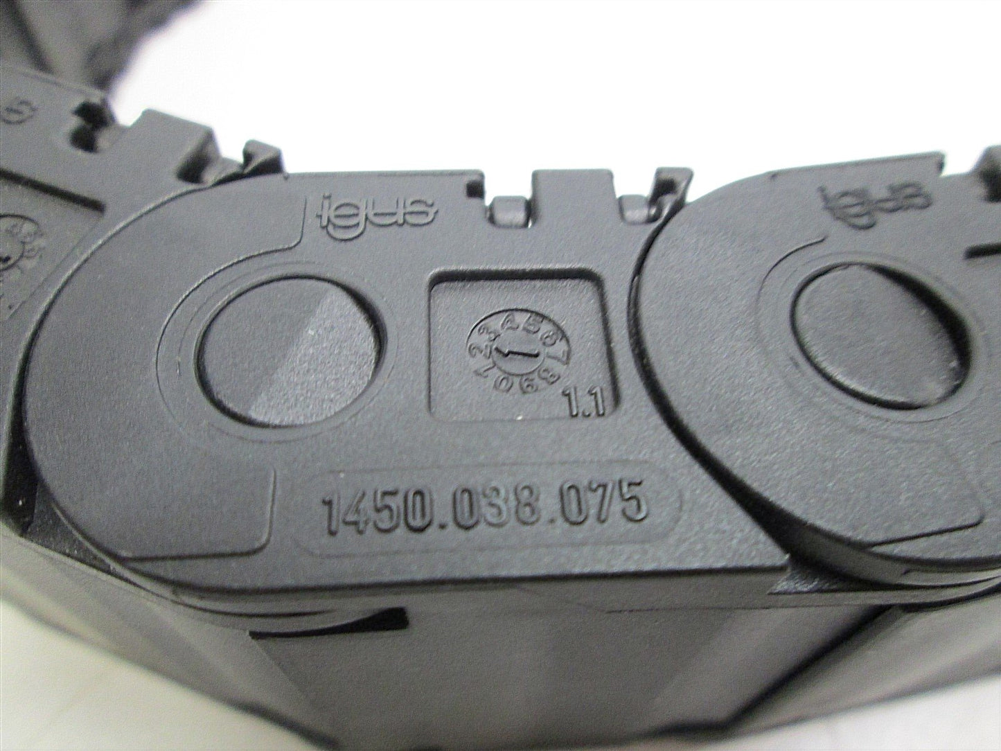 Used Igus 1450.038.075 Half E-Tube E-Chain Energy Chain 38mm (W) x 21mm (H), 27" Long
