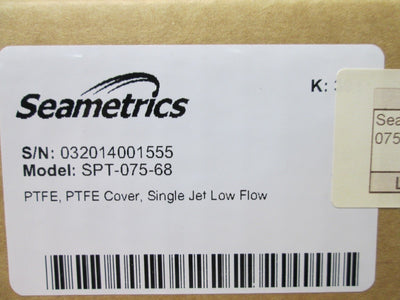 New SeaMetrics SPT-075-68 Liquid Flow Meter, With Sensor, Ports: 3/4" NPT
