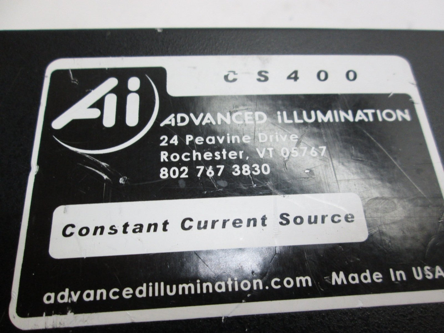 Used ADVANCED ILLUMINATION CS400, Dual Output Constant Current Source, 100-240VAC