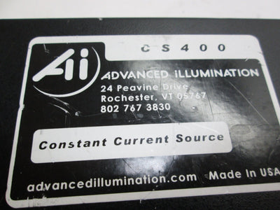 Used ADVANCED ILLUMINATION CS400, Dual Output Constant Current Source, 100-240VAC