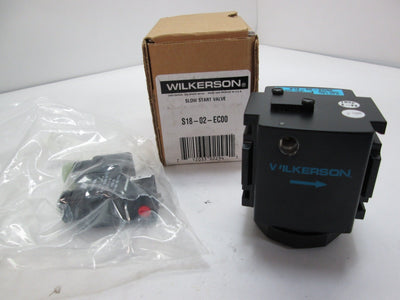 New Wilkerson S18-02-EC00 Slow Start Valve, Ports: 1/4" NPT, 24VDC