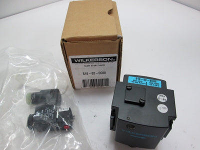 New Wilkerson S18-02-EC00 Slow Start Valve, Ports: 1/4" NPT, 24VDC