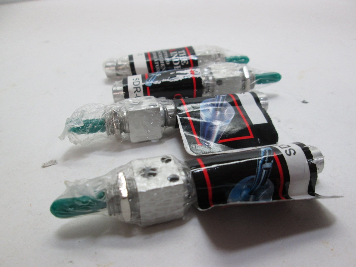 New Lot Of 4 Clippard SDR-05-1 Type Air Cylinders, 5/16" Bore, Dual Acting