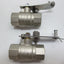 Used Lot Of 2 600W0G Ball Valves, Stainless Steel, 1" NPT, W/ Locking Handle