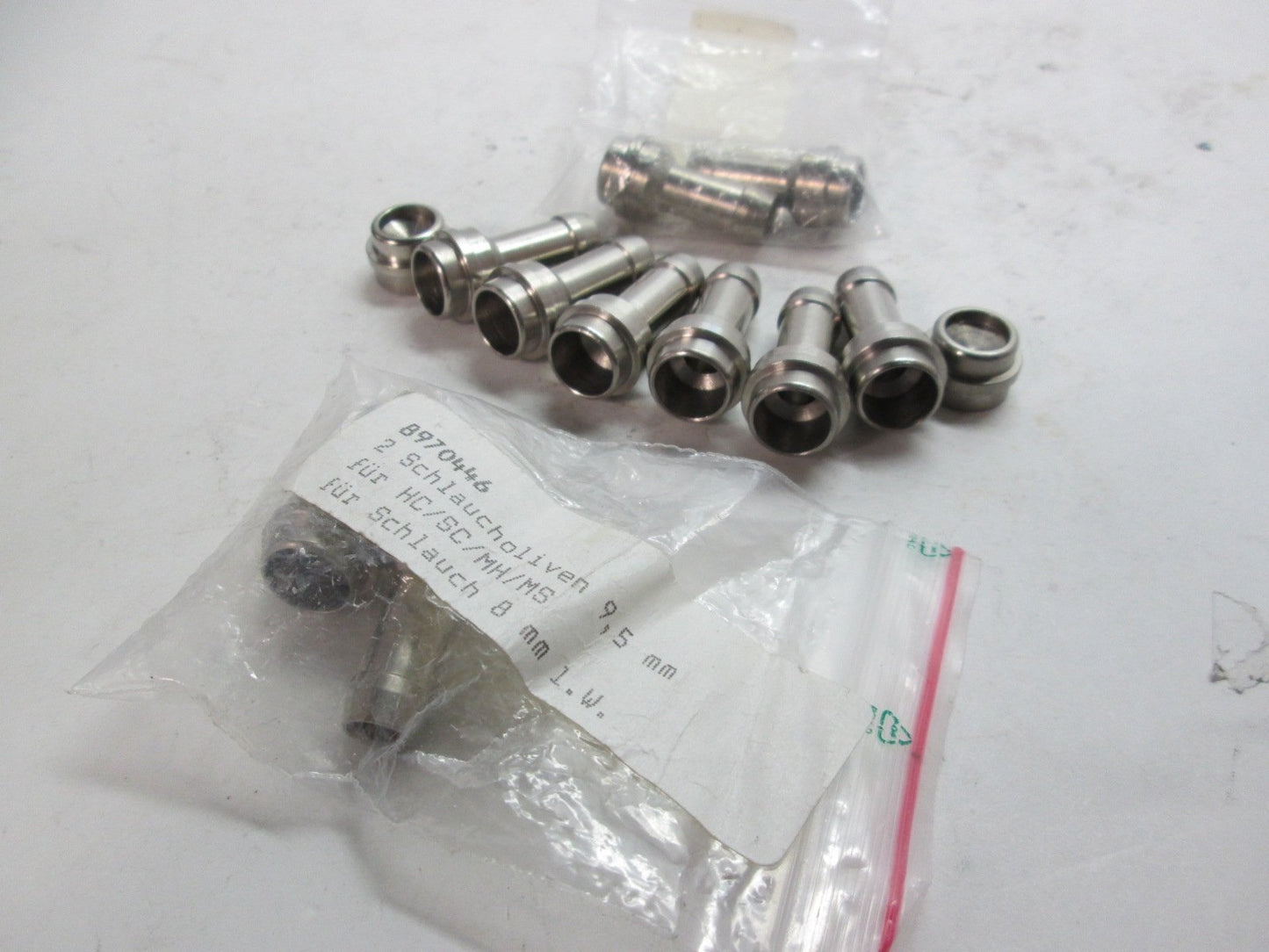 New – Open box Lot Of 11 Schlaucholivan 8970446 Barb Fittings, 8mm ID Hose Application