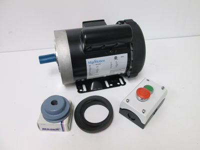 New Max Motion MTR-134FDC AC Motor, Voltage: 115/230VAC 60Hz, Speed: 1725RPM