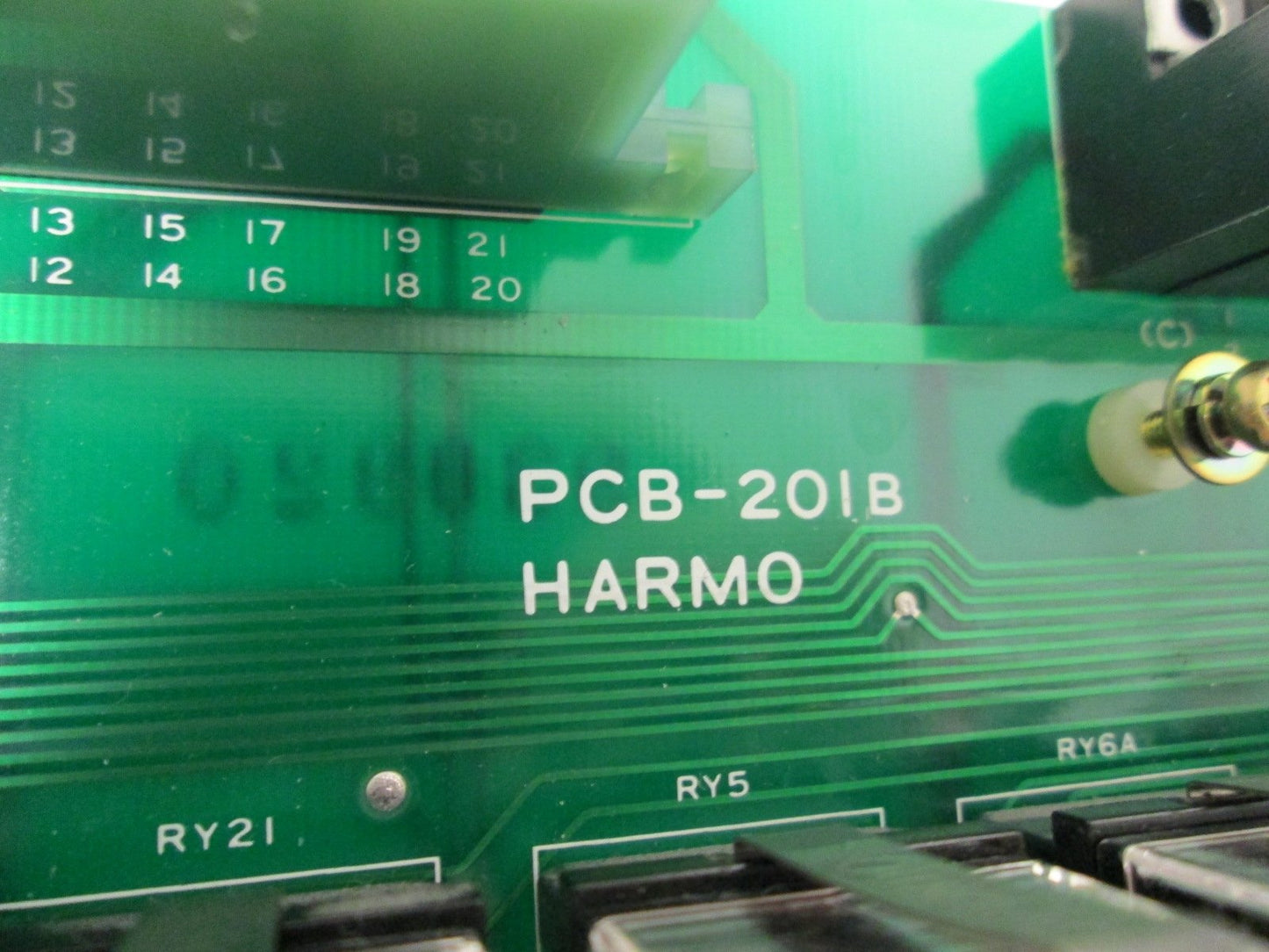 Used Harmo PCB-201B Relay Control Circuit Board w/ HA-CB020C Breakout and Cables