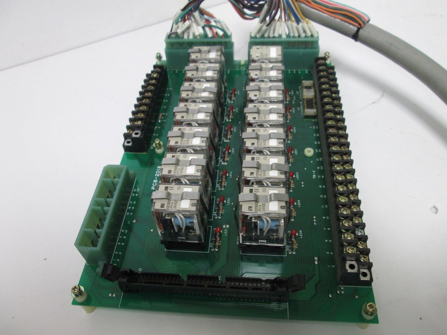 Used Harmo PCB-201B Relay Control Circuit Board w/ HA-CB020C Breakout and Cables