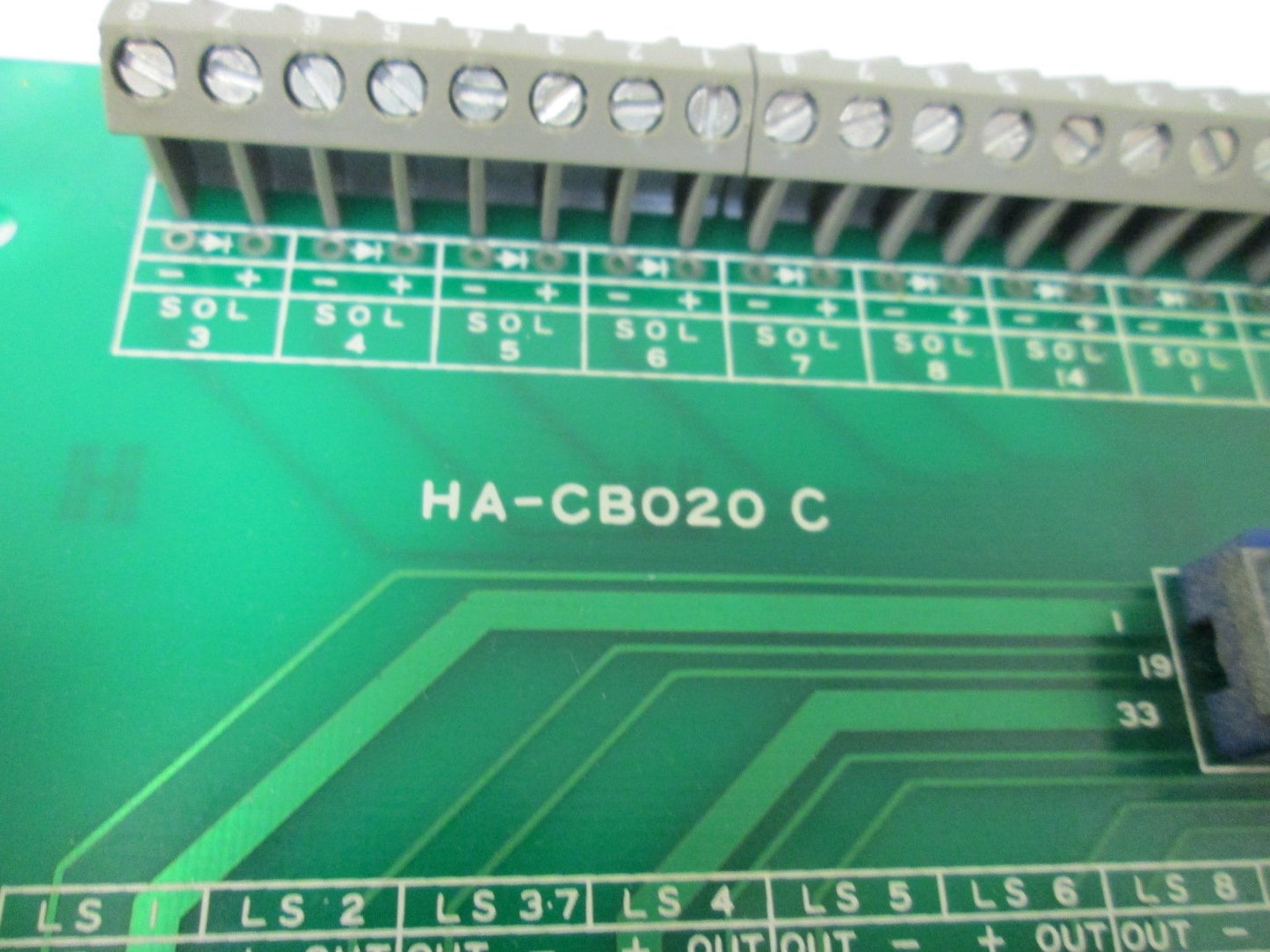 Used Harmo PCB-201B Relay Control Circuit Board w/ HA-CB020C Breakout and Cables