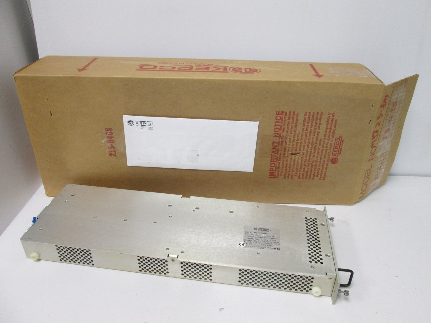 New Kepco MST 25-8M Programmable Power Supply Module 100-230VAC to 25VDC
