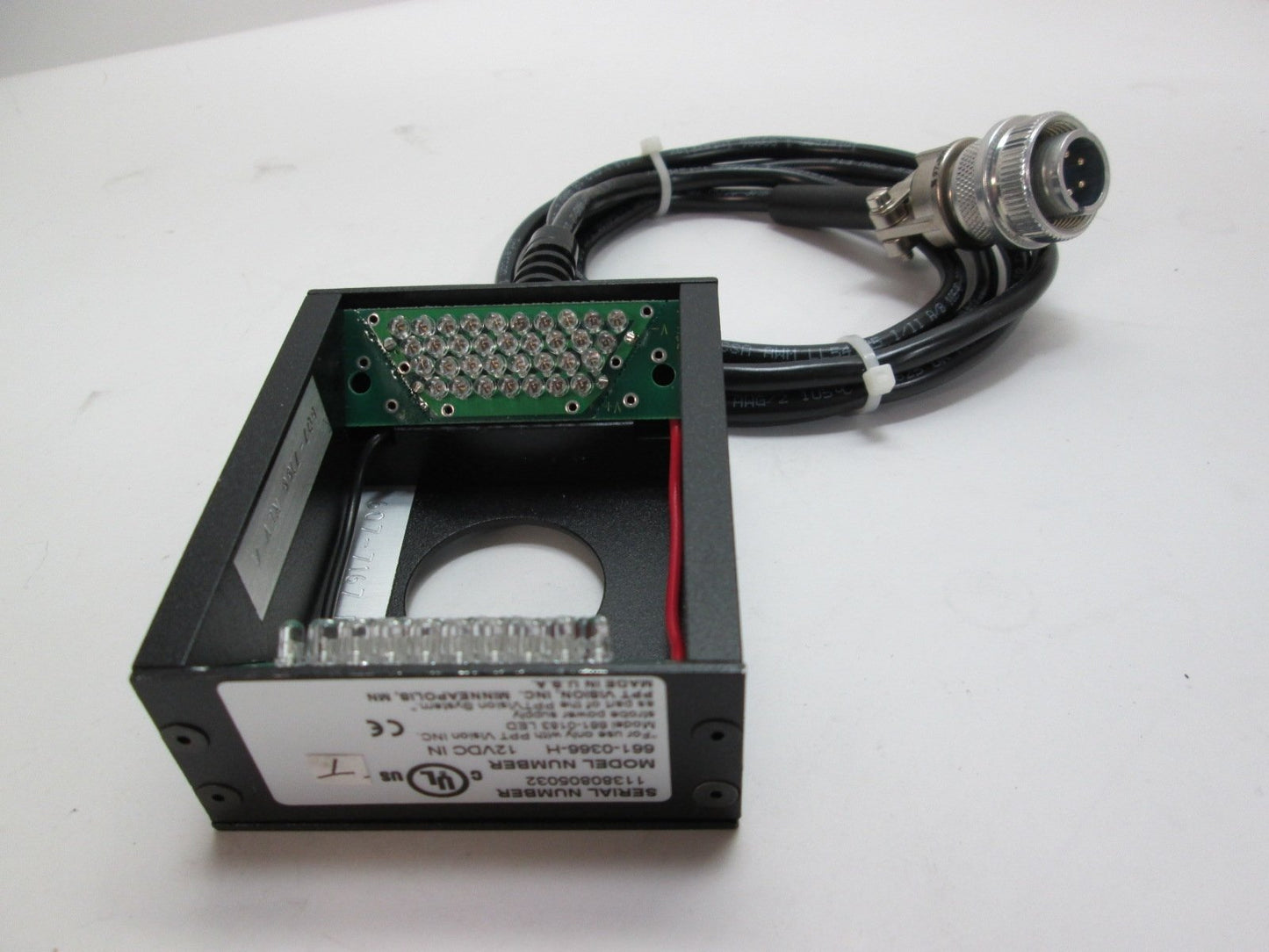 Used PPT Vision 607-7166 Rev A 12VDC Remote LED 661-0366-H