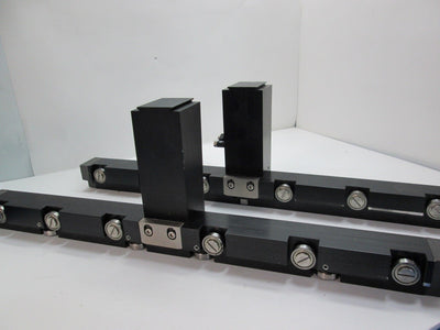 Used Lot of 2 Adjustable Width Pneumatic Roller Tracks Length: 20.5" W/Sensors