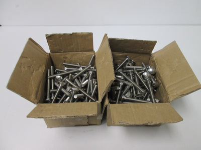 New Lot of 160 Carriage Bolts, Size: 5/16"-18, Thread Length: 3", Fully Threaded