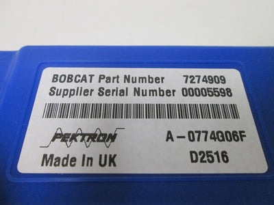 New Pektron A-0774G06F Loader SJC Selectable Joystick Control Module Bobcat 7274909