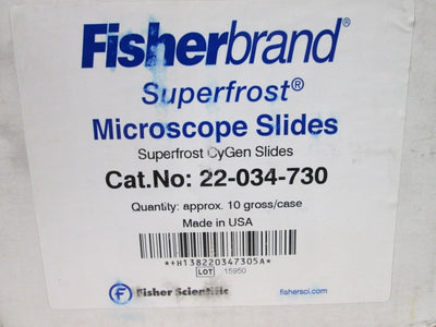 New Lot of 1440 Fisherbrand 22-034-730 Superfrost Microscope CyGen Slides