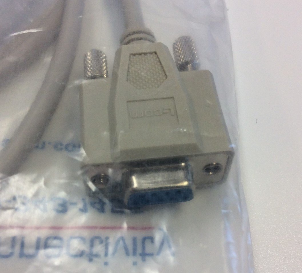 New Lot of 2 L-Com Global Connectivity CRMN9FF-5 DB9 Female Computer Cables 5 Feet