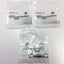 New Lot of 3 SMC KQG2E03-00 Bulkhead Union Adapter Straight Push In 5/32" Stainless